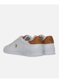 Sneakers Heritage Court grande taille en cuir blanche