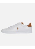 Sneakers Heritage Court grande taille en cuir blanche