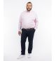 Chemise piqué grande taille non iron rose