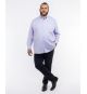 Chemise piqué grande taille non iron violet