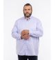 Chemise piqué grande taille non iron violet