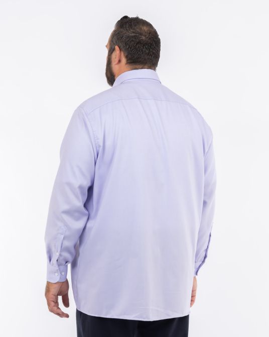 Chemise piqué grande taille non iron violet