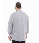 Chemise géométrique grande taille non iron gris