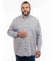 Chemise fantaisie facile à repasser grande taille camel