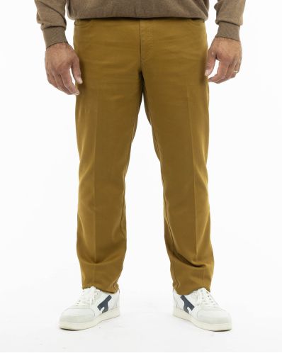 Pantalon chino grande taille jaune