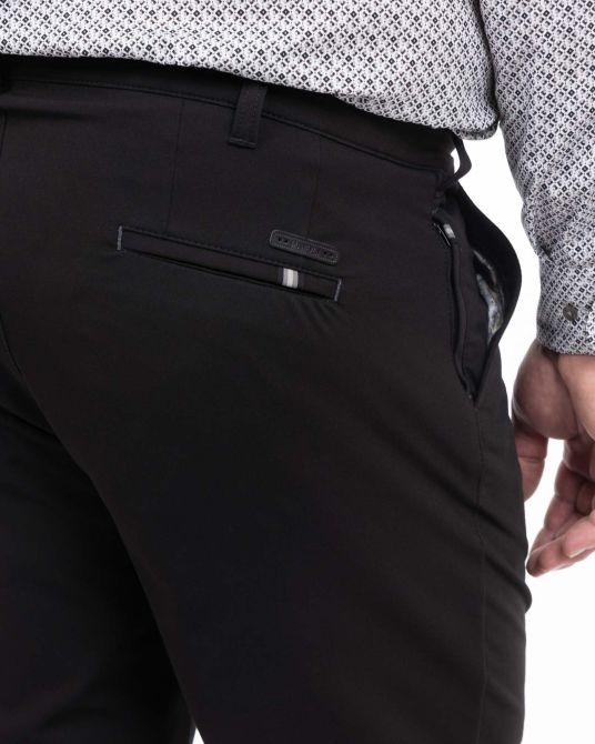 Pantalon chino ceramica grande taille noir