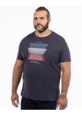 T-shirt grande taille bleu marine