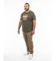 T-shirt grande taille vert kaki