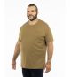 T-shirt uni grande taille camel