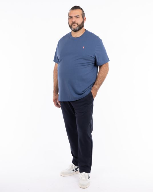 T-shirt jersey grande taille bleu foncé