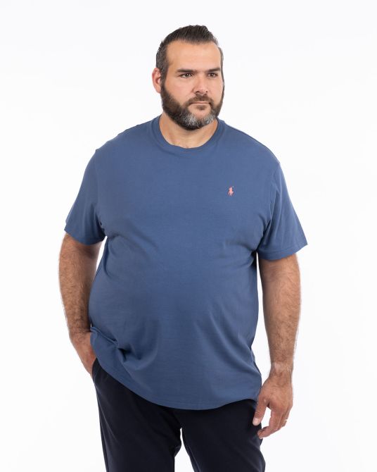 T-shirt jersey grande taille bleu foncé