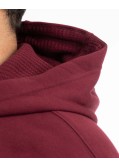 Sweat à capuche grande taille bordeaux