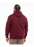 Sweat à capuche grande taille bordeaux