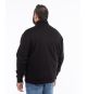 Sweat col camionneur grande taille noir