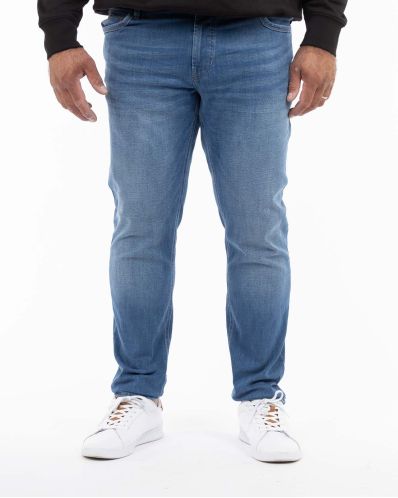 Jean stretch grande taille bleu indigo