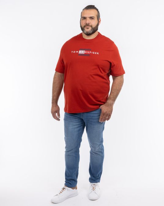 T-shirt grande taille rouge