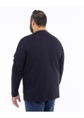 T-shirt manches longues grande taille bleu marine