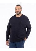 T-shirt manches longues grande taille bleu marine