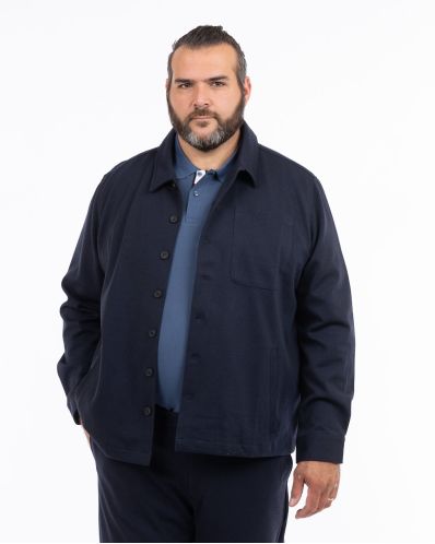 Surchemise grande taille bleu marine