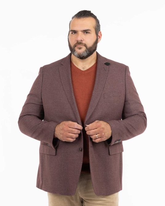 Veste grande taille bordeaux