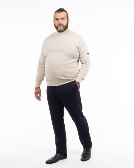 Pantalon grande taille bleu marine