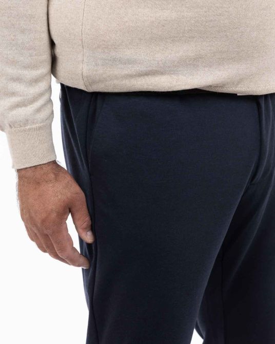 Pantalon grande taille bleu marine