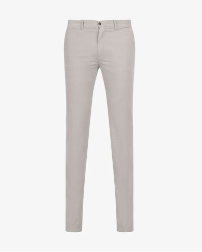 Pantalon chino pour homme grand en velours écru