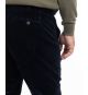 Pantalon chino en velours grande taille bleu marine