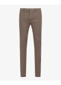 Pantalon chino en twill pour homme grand marron