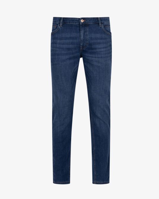 Jean stretch brut grande taille bleu indigo