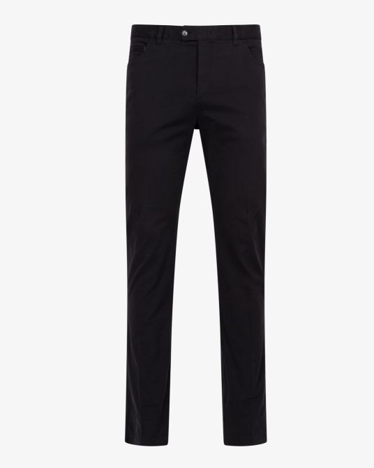 Pantalon chino twill grande taille noir