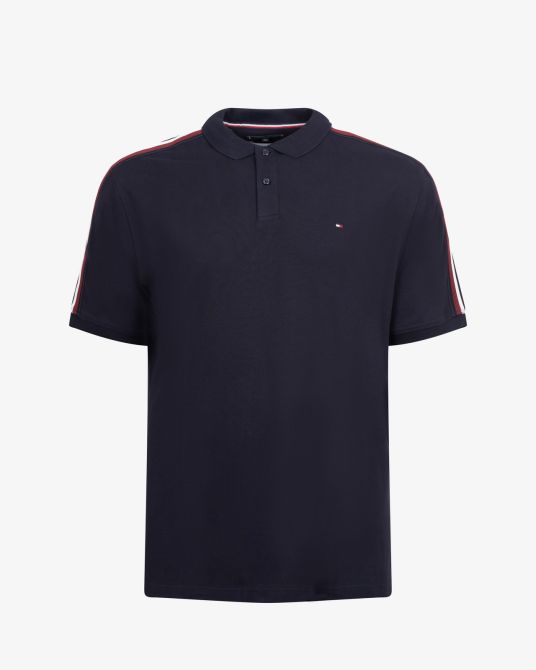 Polo piqué grande taille bleu marine