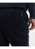 Pantalon chino structuré grande taille bleu marine