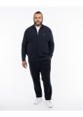 Pantalon chino structuré grande taille bleu marine