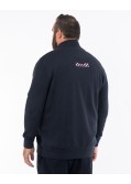 Gilet zippé grande taille bleu marine