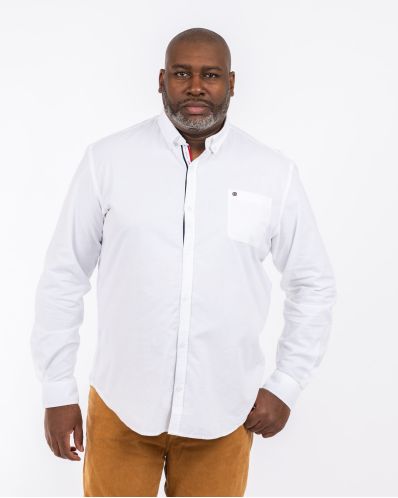 Chemise oxford grande taille blanc