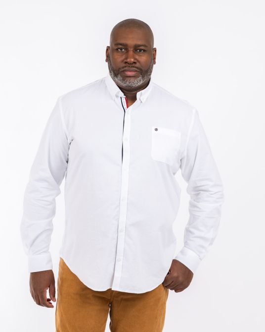 Chemise oxford grande taille blanc