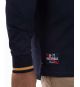 Polo jersey manches longues grande taille bleu marine