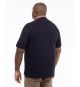 Polo piqué grande taille bleu marine