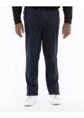 Pantalon chino armuré grande taille bleu marine