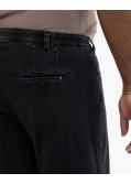 Pantalon chino effet denim grande taille noir