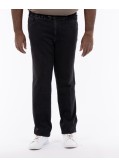 Pantalon chino effet denim grande taille noir