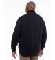 Pull grande taille bleu marine