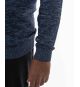 Pull mouliné homme grand bleu