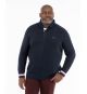 Pull col polo grande taille bleu marine