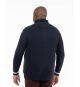 Pull col polo grande taille bleu marine