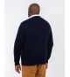 Cardigan boutonné pour homme grand bleu marine