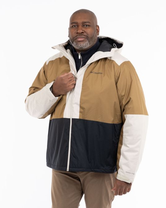 Blouson Point Park grande taille beige