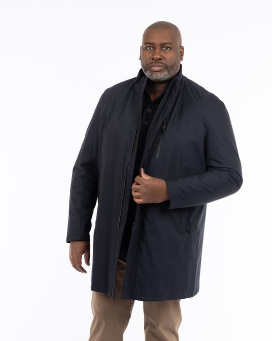 Imperméable grande taille bleu marine