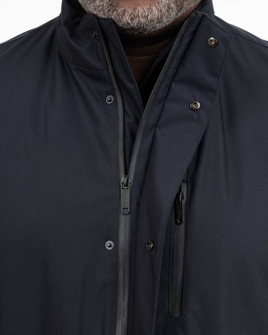 Imperméable grande taille bleu marine